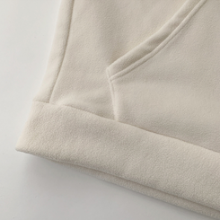 刺繍ストリングフードジップアップ