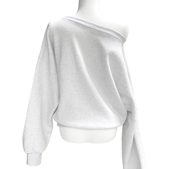 【起毛】クロスオフルーズトレーナー