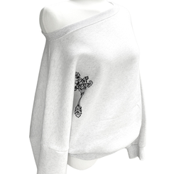 【起毛】クロスオフルーズトレーナー