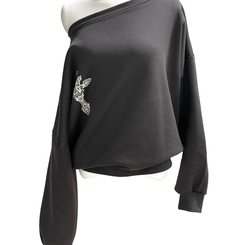 【起毛】クロスオフルーズトレーナー