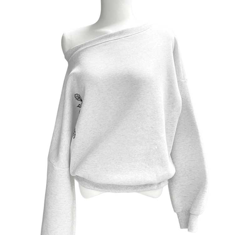 【起毛】クロスオフルーズトレーナー