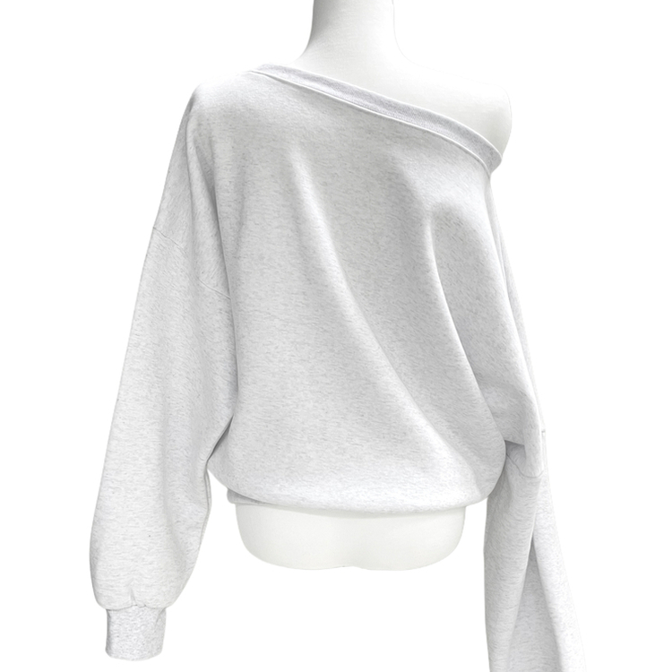 【起毛】クロスオフルーズトレーナー