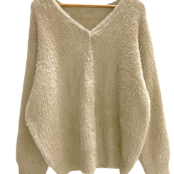 ブラシアンゴラニットカーディガン