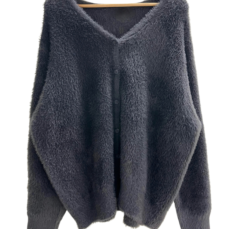 ブラシアンゴラニットカーディガン