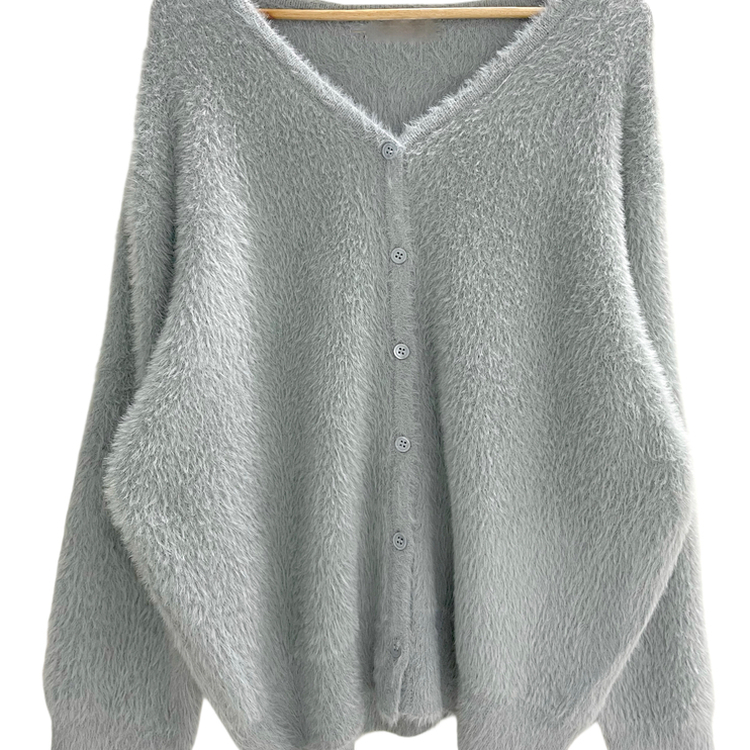 ブラシアンゴラニットカーディガン