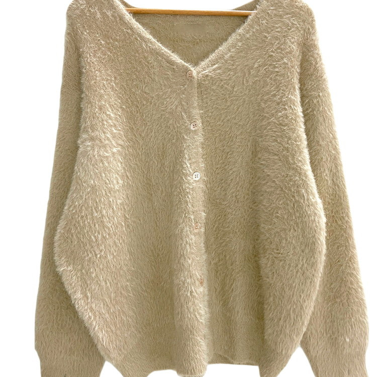 ブラシアンゴラニットカーディガン