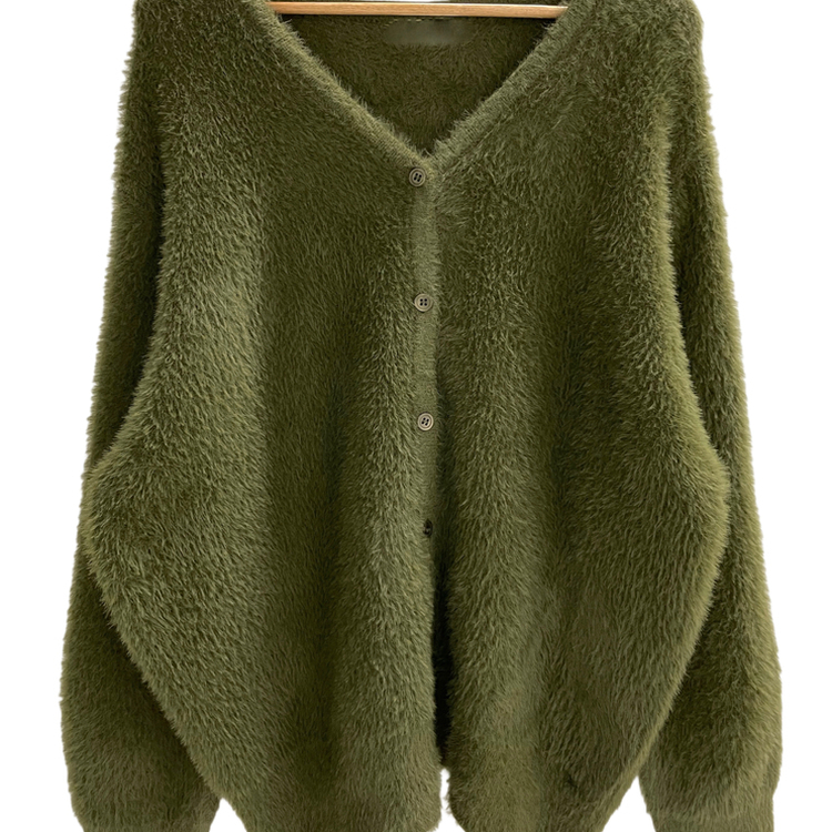 ブラシアンゴラニットカーディガン