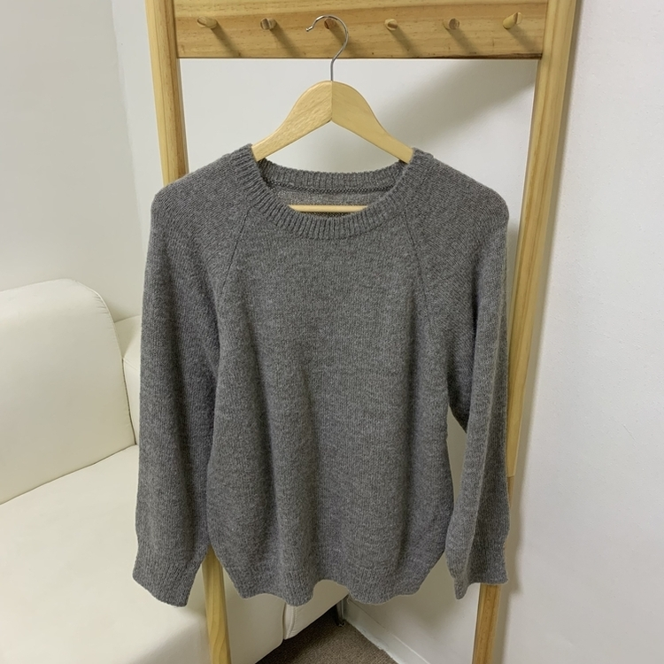 袖ボタンアルパカニット(6color)