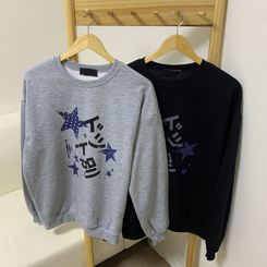 【起毛】スタードットトレーナー