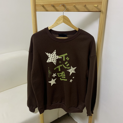 【起毛】スタードットトレーナー