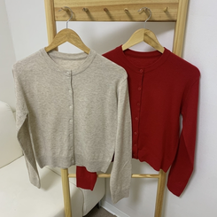 アバンベーシックニットカーディガン(6color)