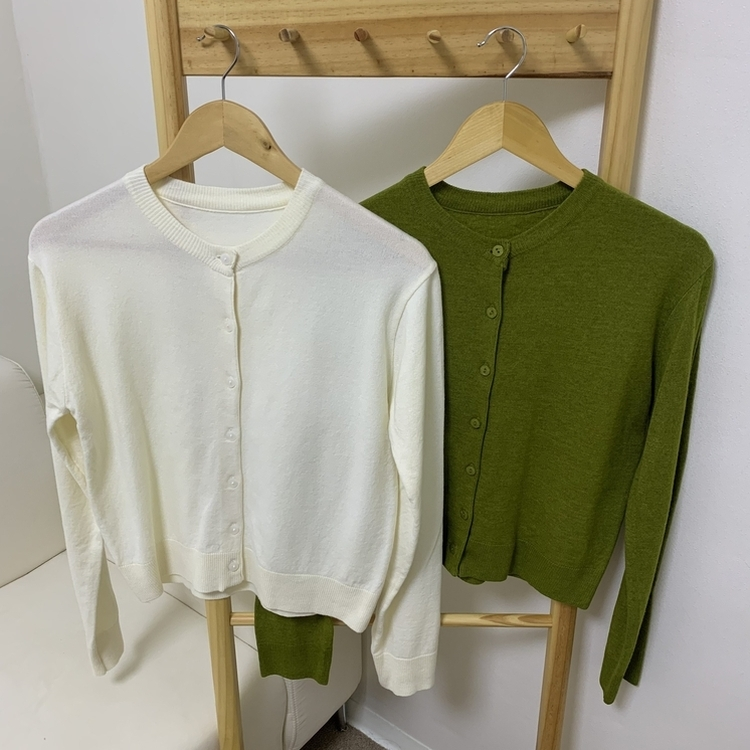 アバンベーシックニットカーディガン(6color)