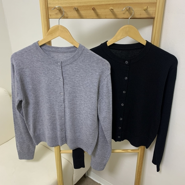 アバンベーシックニットカーディガン(6color)