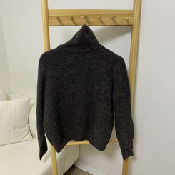 タートルボタンウォーマー厚手ニット