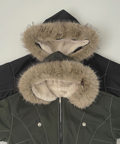 【起毛】ビンテージファーダウンジャケット