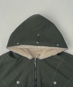 【起毛】ビンテージファーダウンジャケット