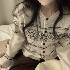 厚手ノルディックニットカーディガン BEIGE