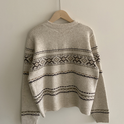 厚手ノルディックニットカーディガン