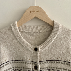 厚手ノルディックニットカーディガン