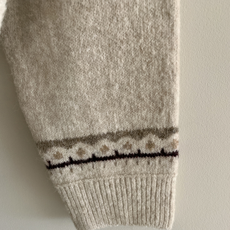 厚手ノルディックニットカーディガン