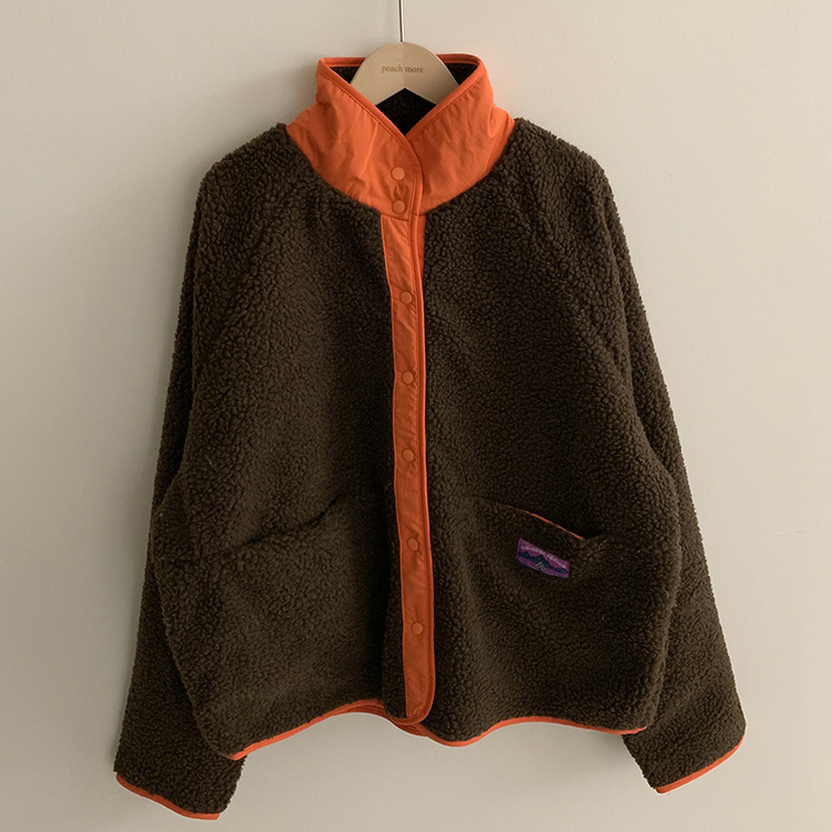 リバーシブルボアフリースハイネックジャンパー(6color)