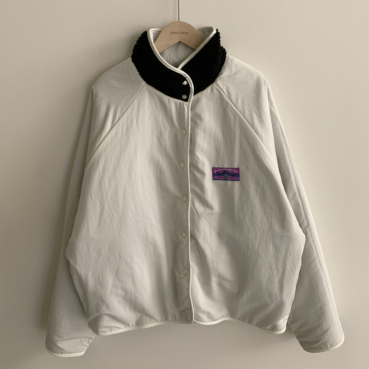 リバーシブルボアフリースハイネックジャンパー(6color)