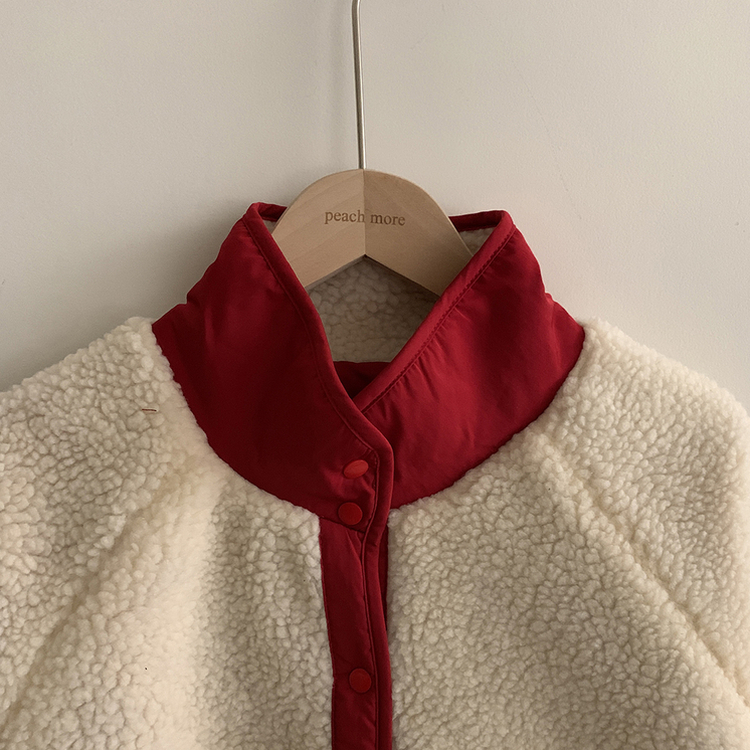 リバーシブルボアフリースハイネックジャンパー(6color)