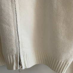 ジャガードフードニットジップアップ