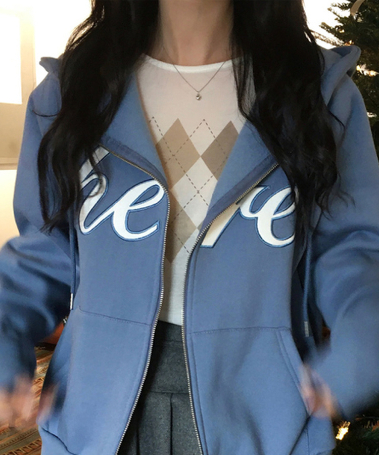 アーガイルテンセル長袖Tシャツ IVORY