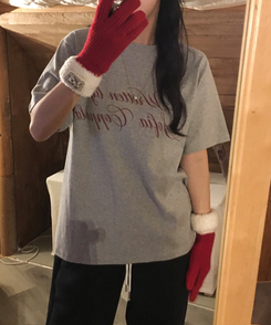 ソフィアピーチ半袖Tシャツ MELANGE