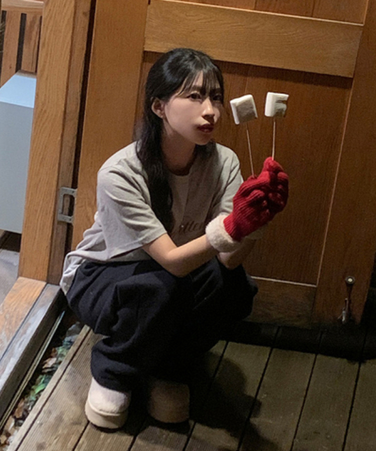 ソフィアピーチ半袖Tシャツ MELANGE