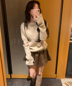 ナットキャッシュスカート BROWN