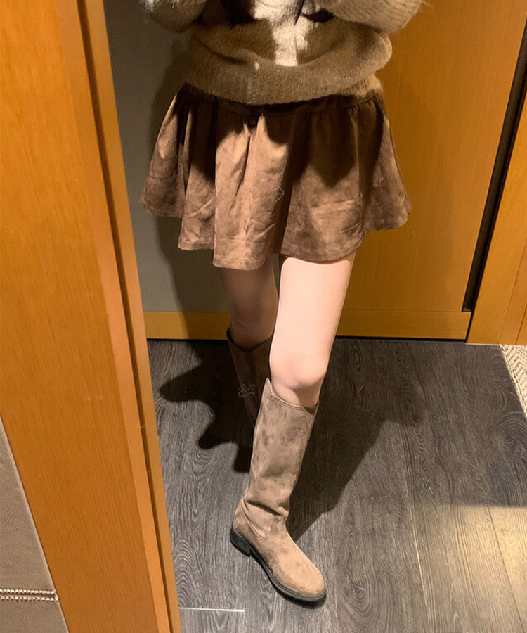 ナットキャッシュスカート BROWN