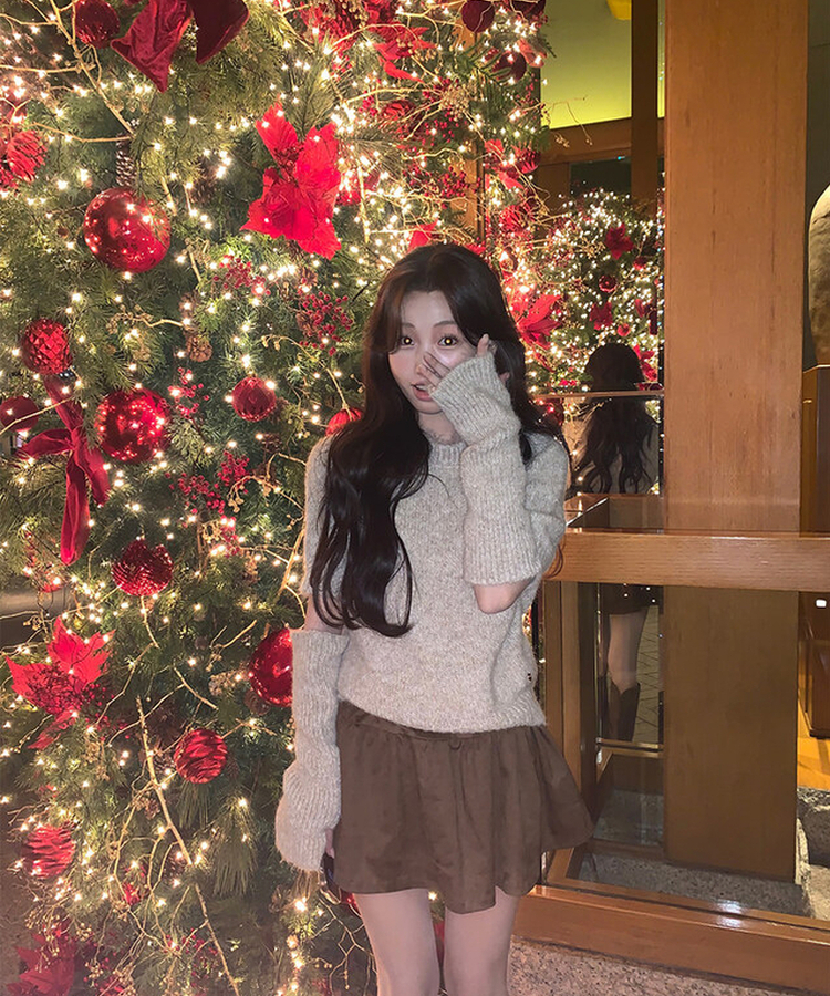 ナットキャッシュスカート BROWN