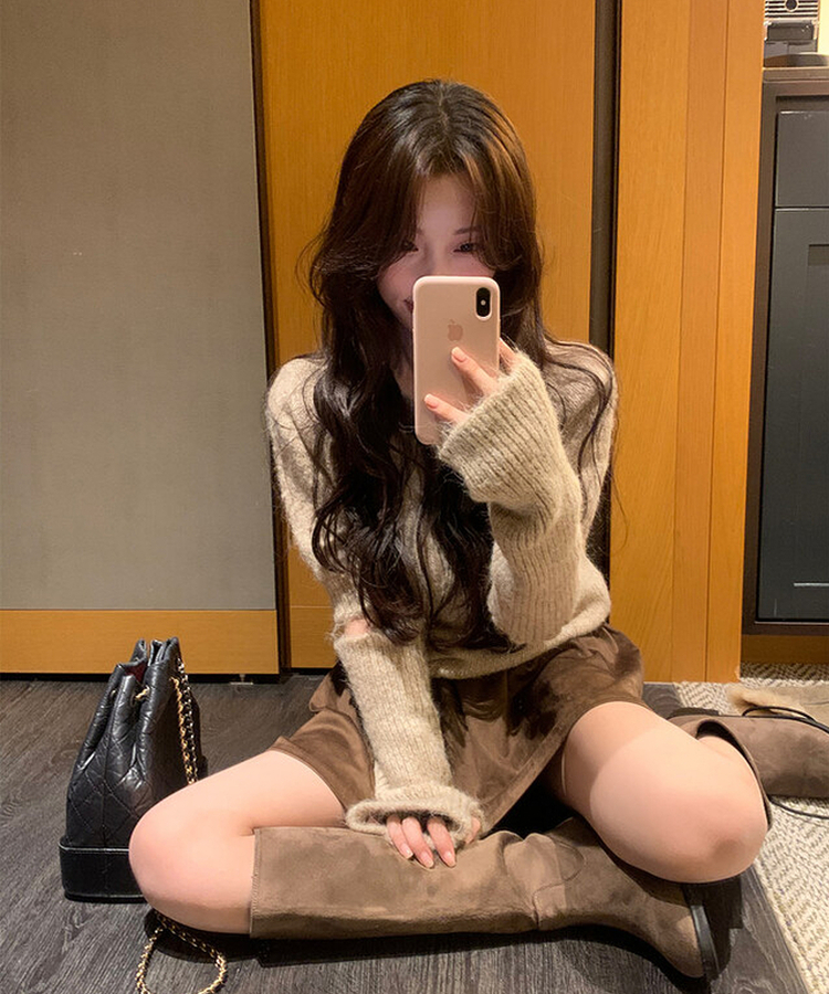 ナットキャッシュスカート BROWN