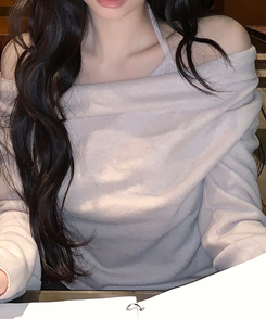 ホルタードレープTシャツ(5color) GRAY