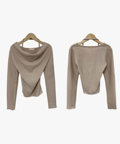 ホルタードレープTシャツ(5color)