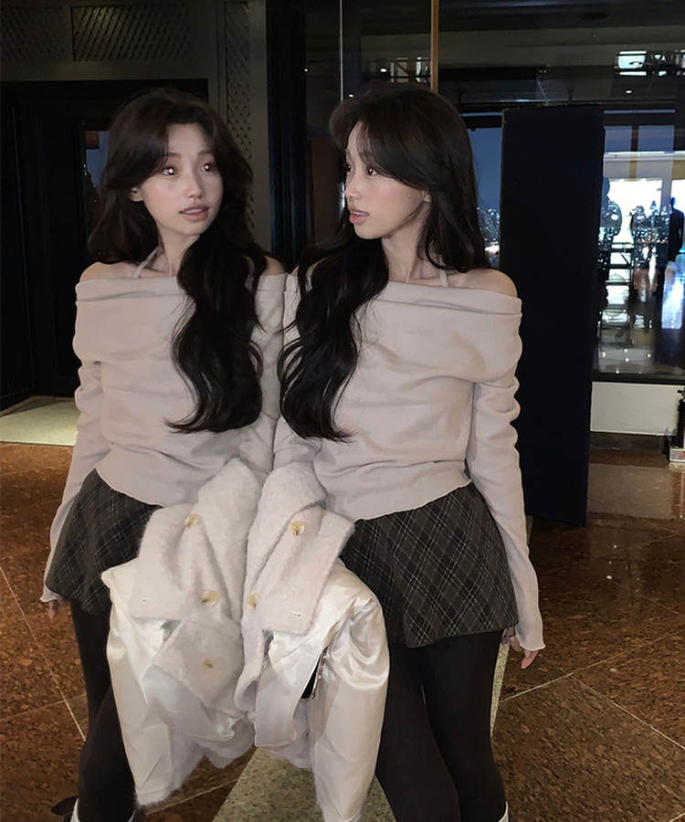 ホルタードレープTシャツ(5color) GRAY