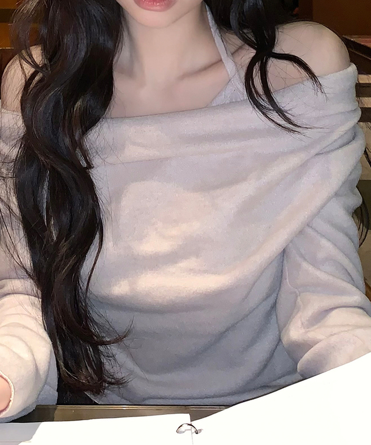 ホルタードレープTシャツ(5color) GRAY