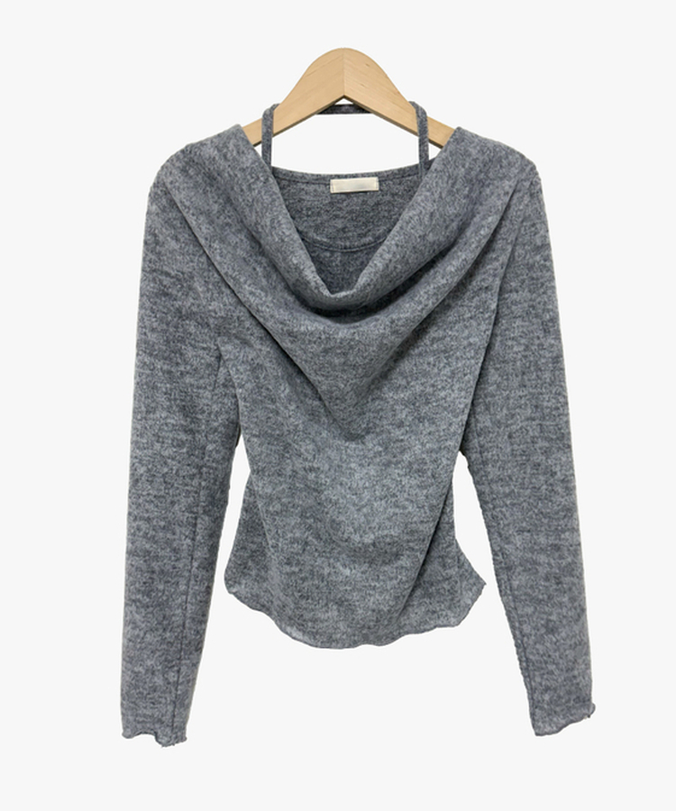 ホルタードレープTシャツ(5color)