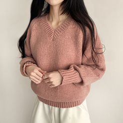 厚手ベーシックニット(8color) PINK