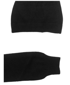 ディープVネックスリムオフニット