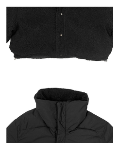 ーウールカラーリバーシブルショートダウン