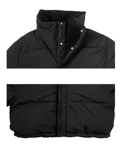 ーウールカラーリバーシブルショートダウン