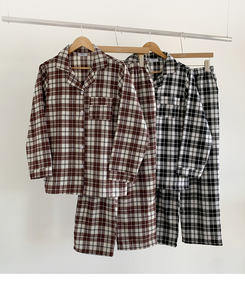 【SET】キルティングチェックパジャマ