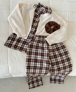 【SET】キルティングチェックパジャマ