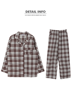 【SET】キルティングチェックパジャマ