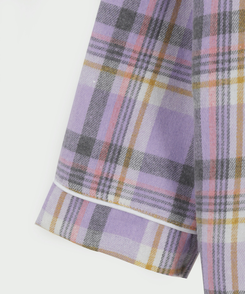 【SET】ラベンダーチェックパジャマ