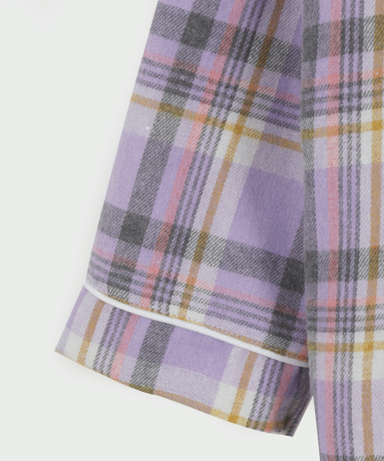 【SET】ラベンダーチェックパジャマ