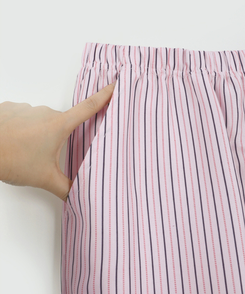 【SET】バイカラーストライプパジャマ